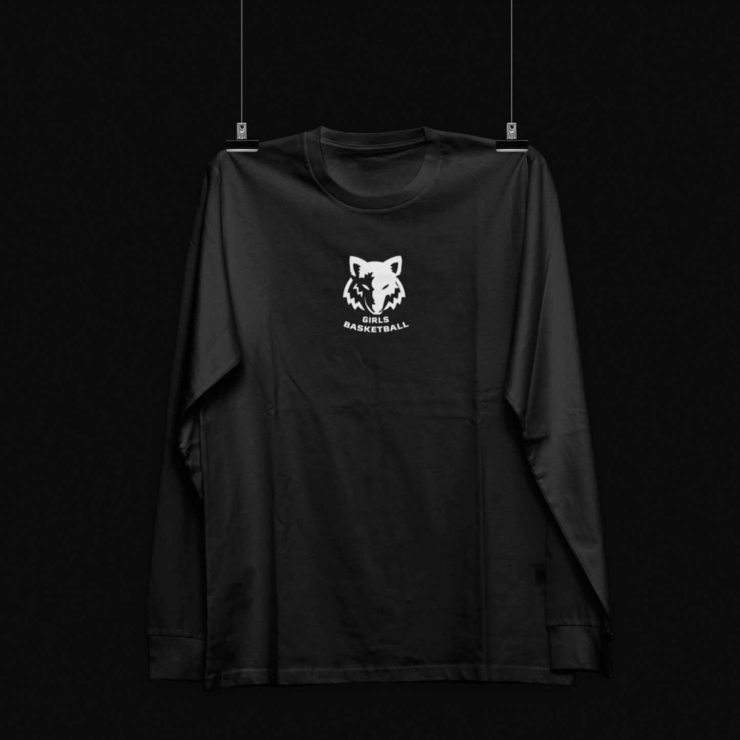 Black Long Sleeve Shirt - Girls Basketball